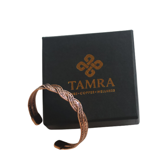 Copper Infinity Braid Bracelet image 1