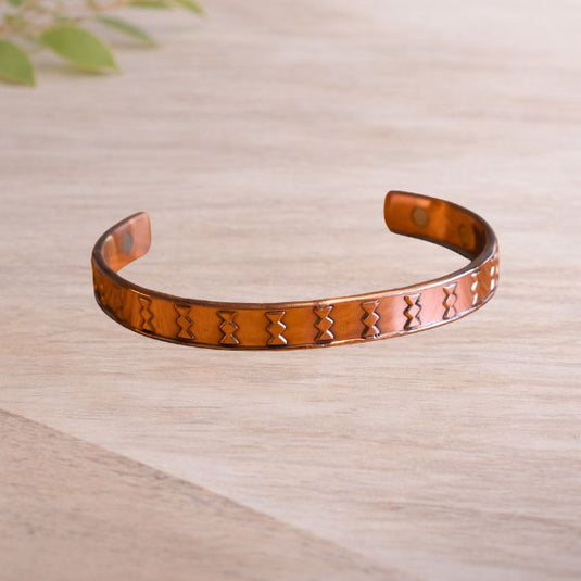 Modern Line Copper Bracelet
