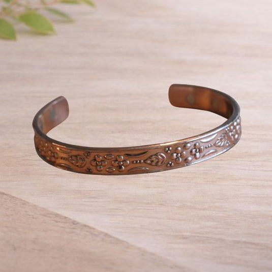 Floral Essence Copper Bracelet