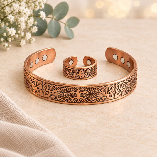 Celtic Grove Tree of Life Magnetic Copper Set