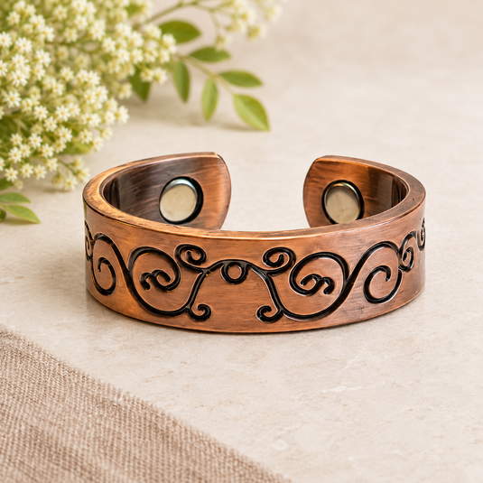 Arabesque Magnetic Copper Ring