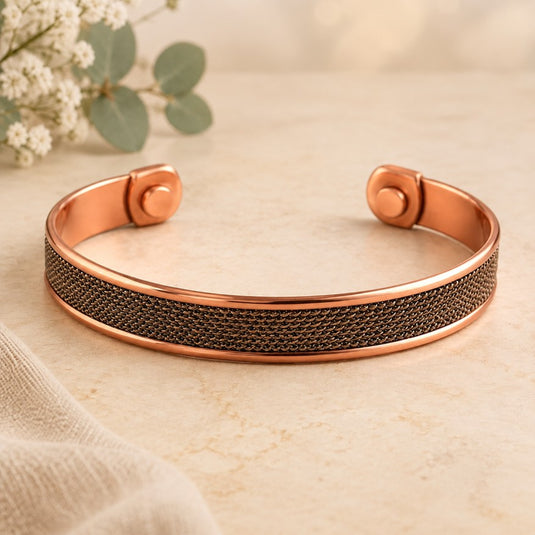 Copper Weave Cuff Bracelet