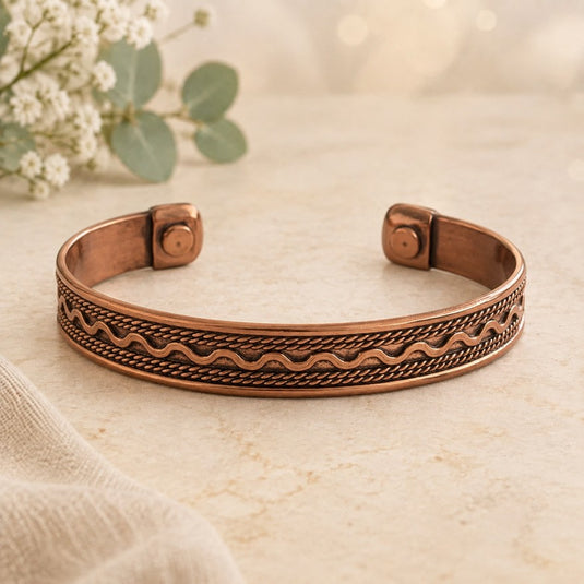 Copper Wave Bracelet