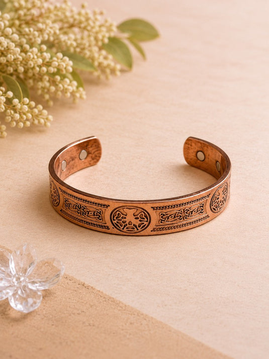 Copper Tree of Life Magnetic Bracelet
