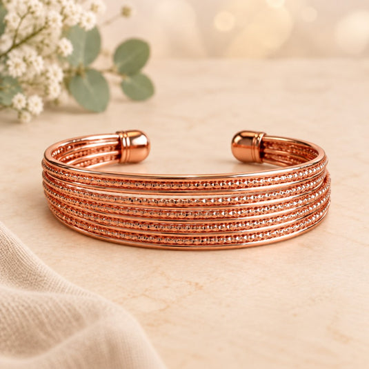 Lustera Layered Magnetic Copper Bracelet