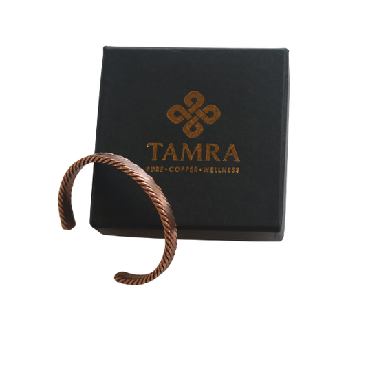 Copper Elegant Copper Spiral Bracelet crafted from pure copper with an adjustable cuff design. Bracelet image 1