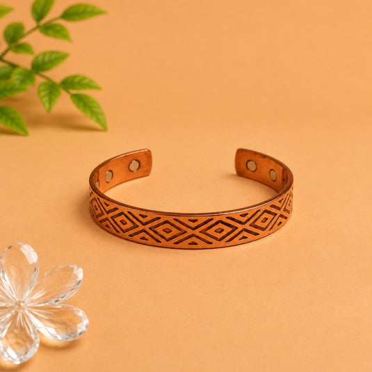 Heritage Mosaic Copper Cuff