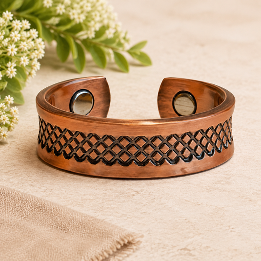 Trellis Magnetic Copper Ring
