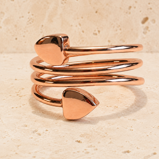 Amora Copper Spiral Ring