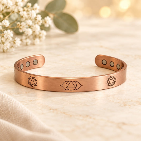 Sevenfold Balance 7 Chakra Magnetic Copper Bracelet