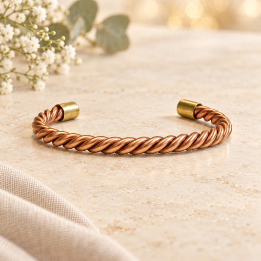 Mariner Twist Copper Cuff Bracelet