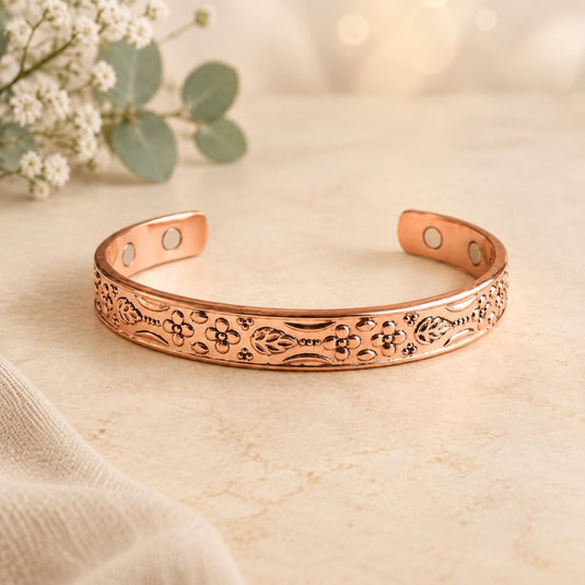 Floral Essence Copper Bracelet
