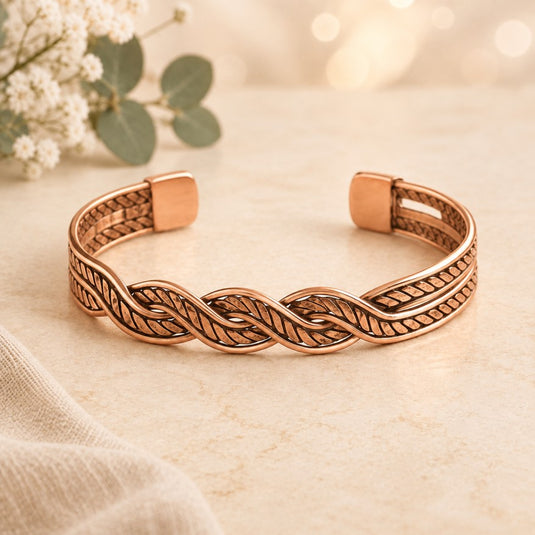 Copper Infinity Braid Bracelet