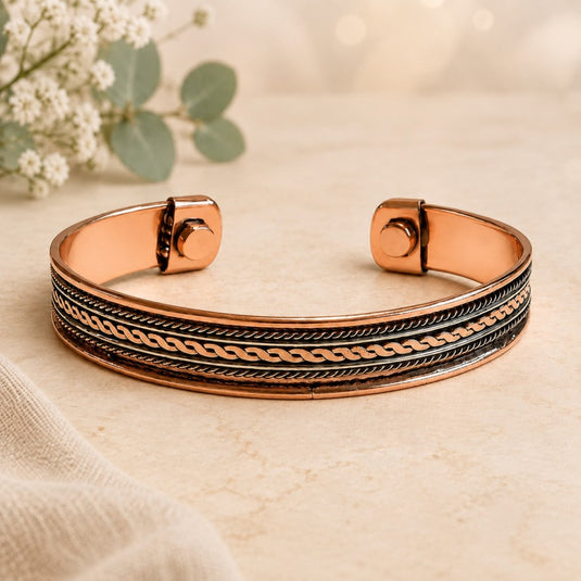 Braided Magnetic Copper Bracelet