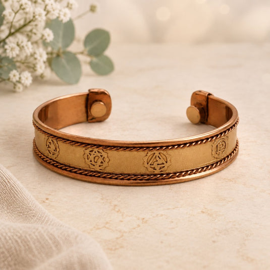 Copper Bracelet Chakra Print