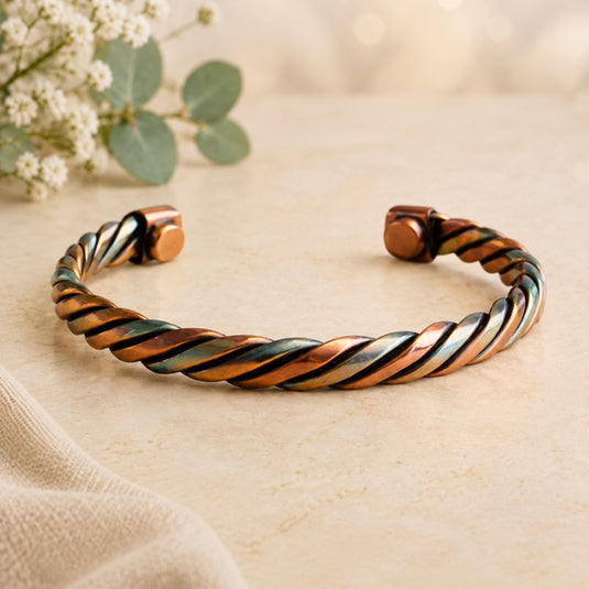 Infinity Twist Copper Bracelet