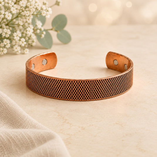 Elemental Mesh Copper Bracelet