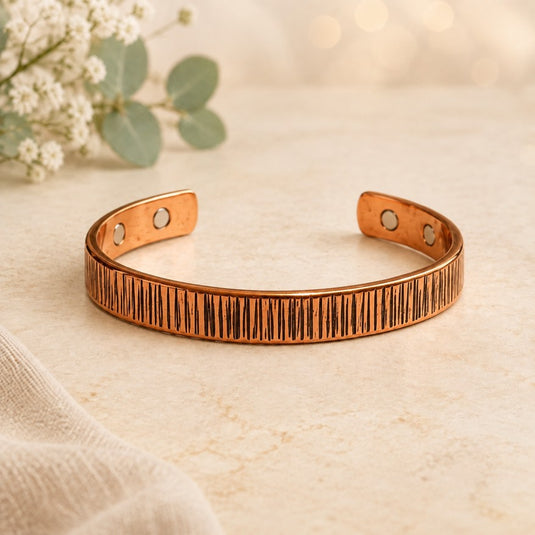 Linear Harmony Copper Cuff