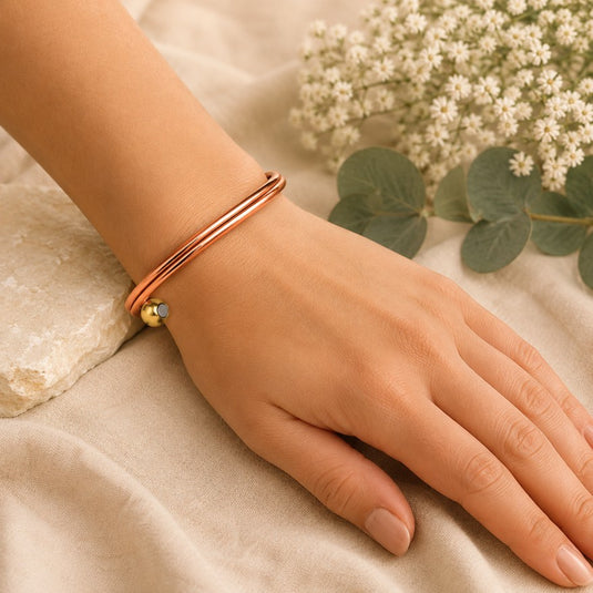 Copper Bracelet Plain Round