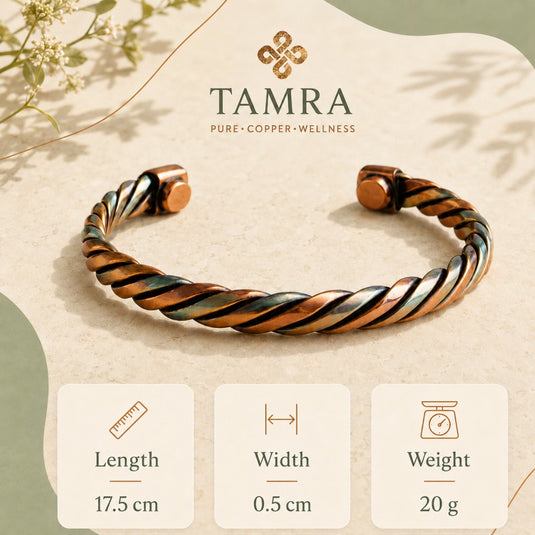 Infinity Twist Copper Bracelet