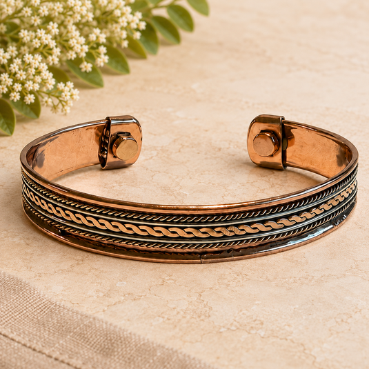 Braided Magnetic Copper Bracelet