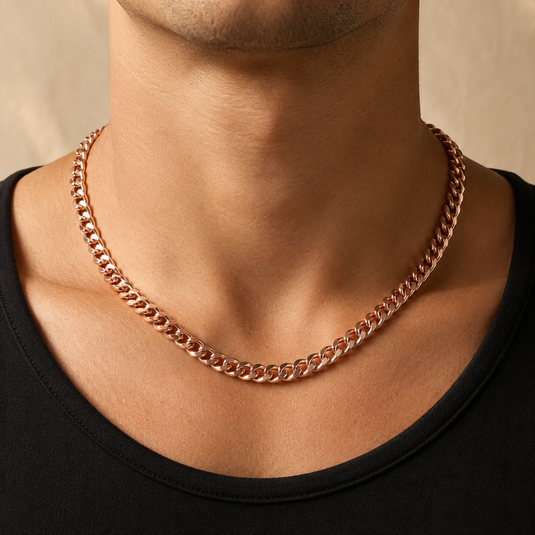 Velora Copper Curb Necklace