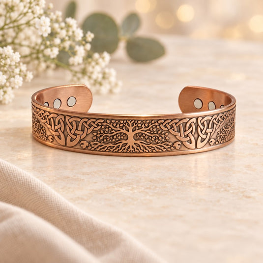 Celtic Grove Tree of Life Magnetic Copper Bracelet