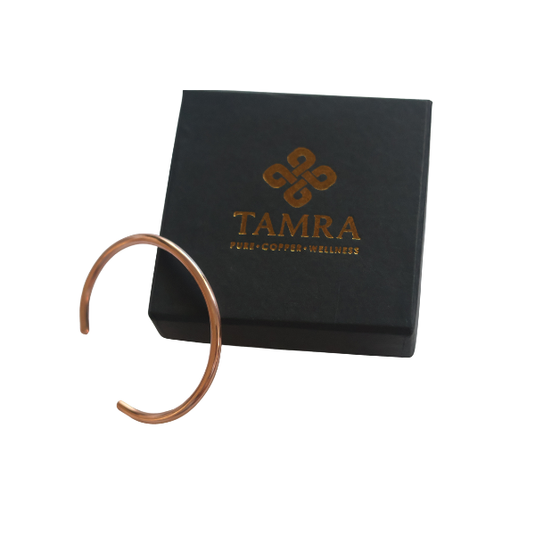 Premium adjustable pure copper cuff bracelet for men and women.