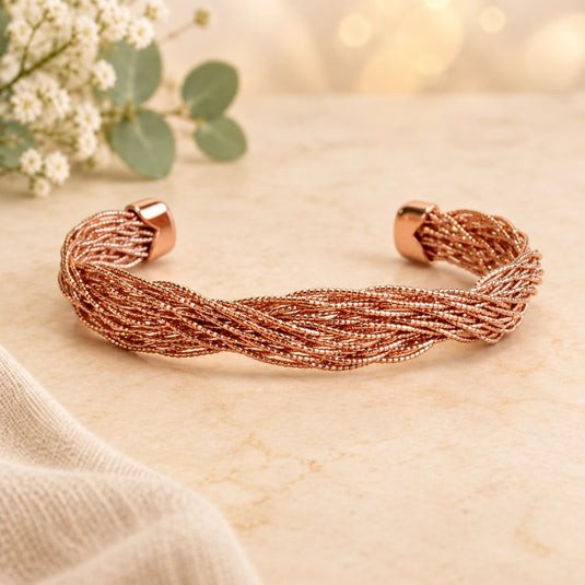 Rivelle Cascade Copper Cuff Bracelet