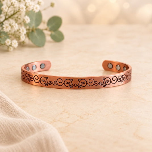 Arabesque Magnetic Copper Bracelet